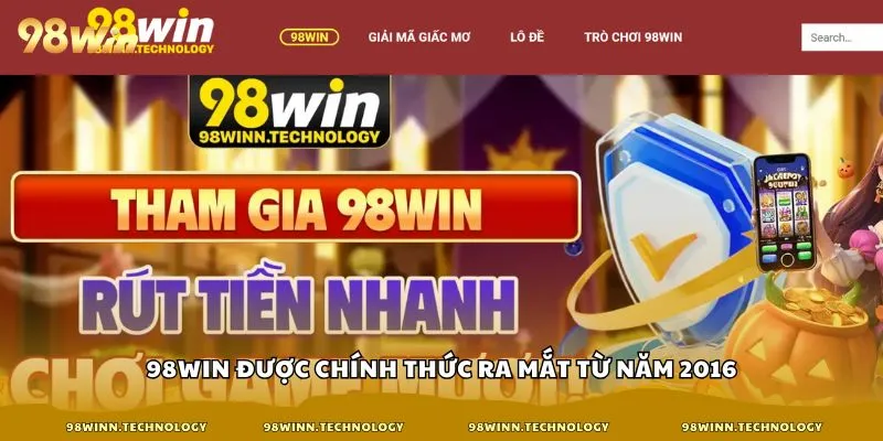 98win được chính thức ra mắt từ năm 2016