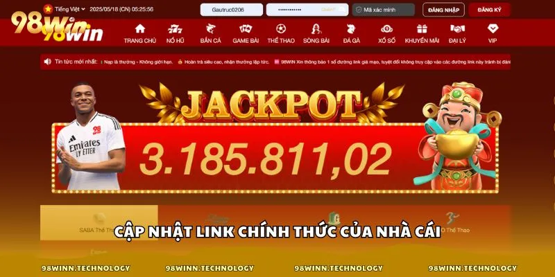 Cập nhật link chính thức của nhà cái